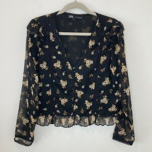 Zara Floral Blouse